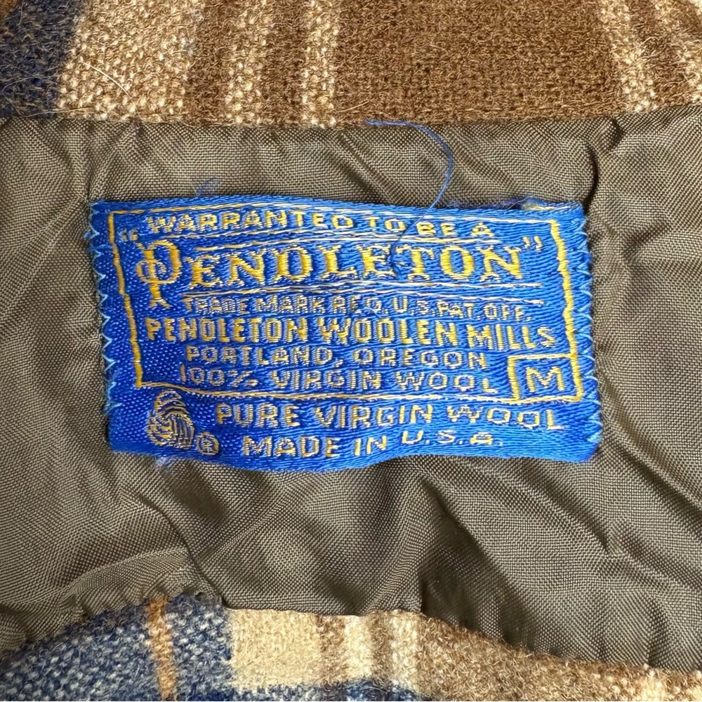 Pendleton 1960s Virgin Wool Plaid Fall Winter Vin… - image 5